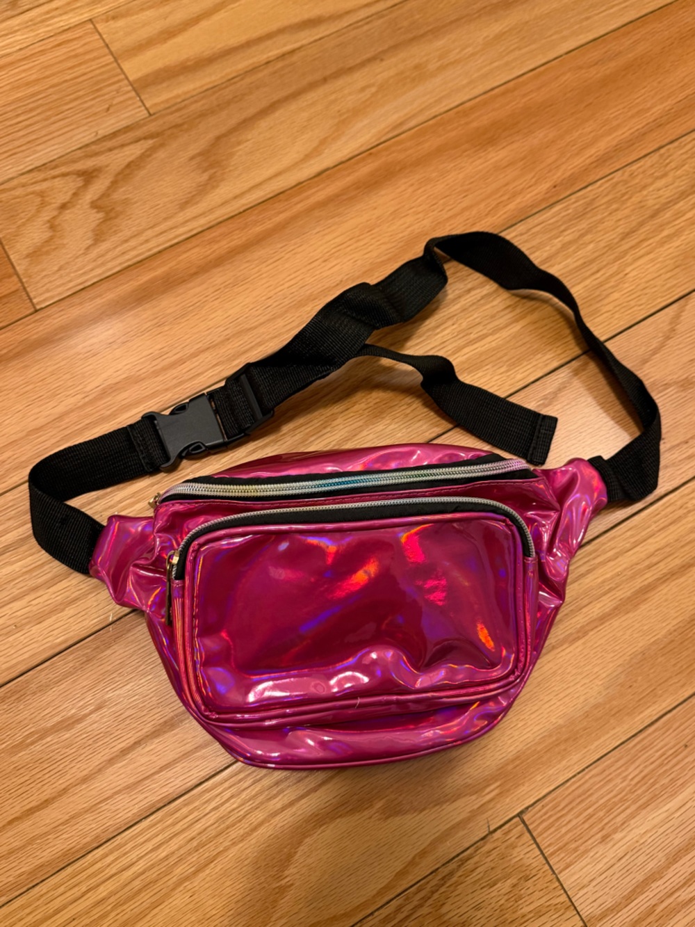 Holographic Pink Fanny Pack Waist Bag